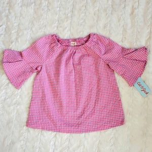 3T NWT Cat & Jack Pink and Blue Blouse